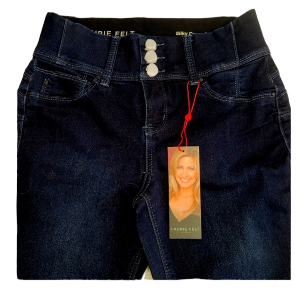Laurie Felt Silky Curve Straight Leg Denim Jeans Size SP Style# A343624